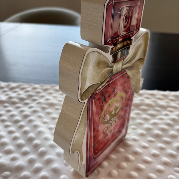 New Gucci 3D Wood Perfume Bottle Decor Ornament - Picture 7 of 8